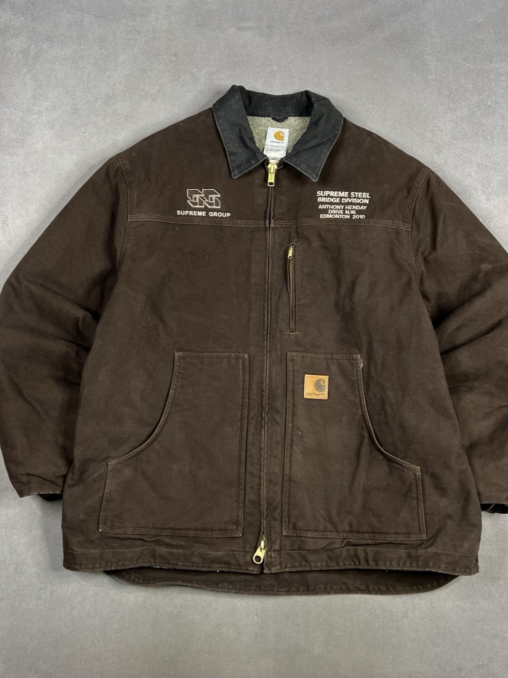 Carhartt Detroit Style Jacket Brown Size Large